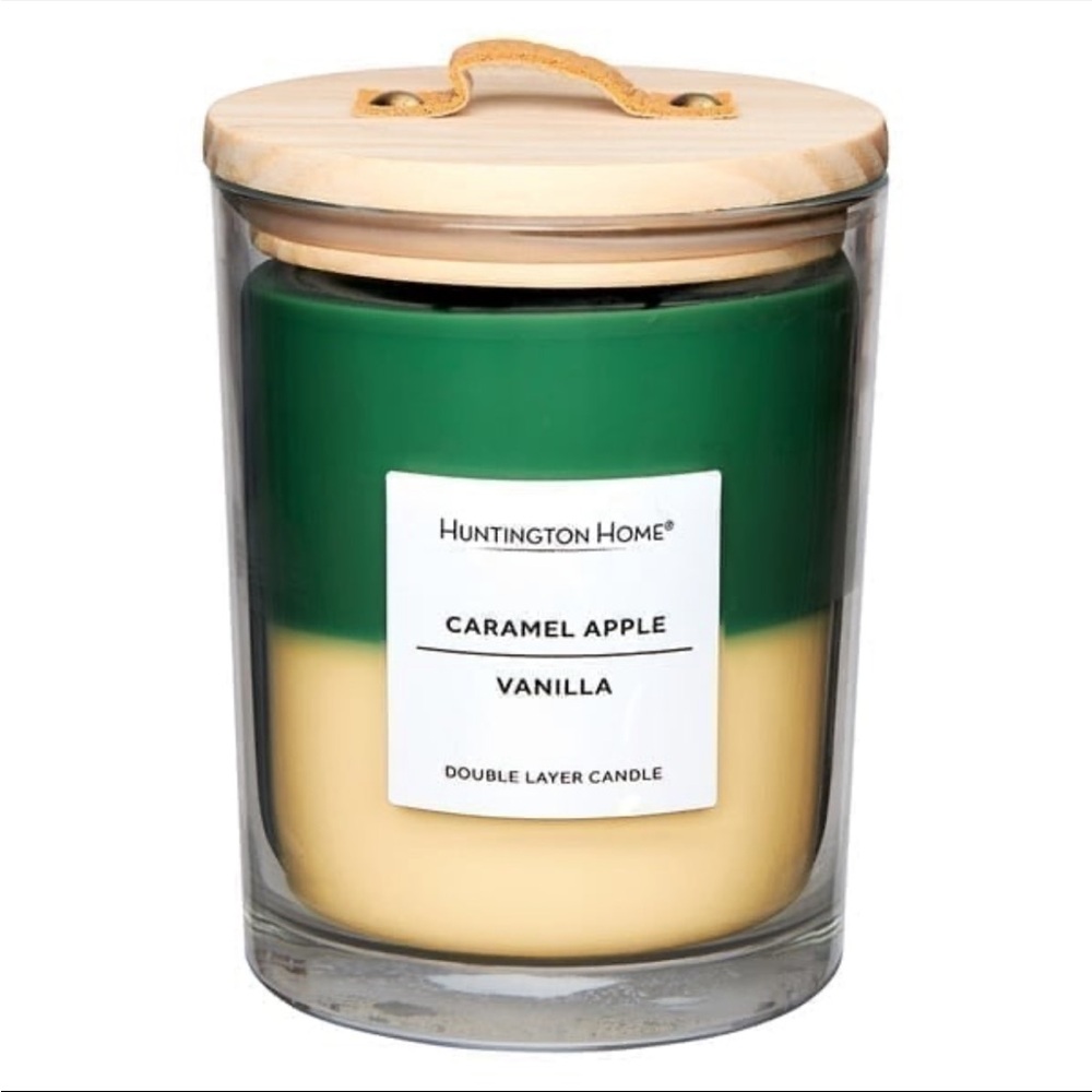 Huntington Home Caramel Apple Double Layer Candle
